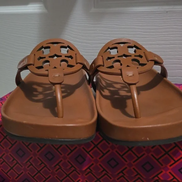 Tory Burch Miller Cloud Cal LEATHER AGED CARMELLO SIZE 8